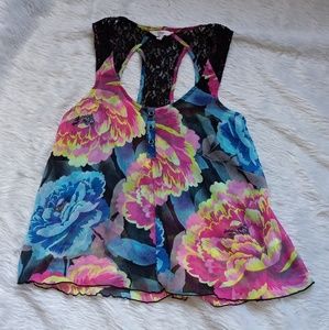 Sheer Floral Tank